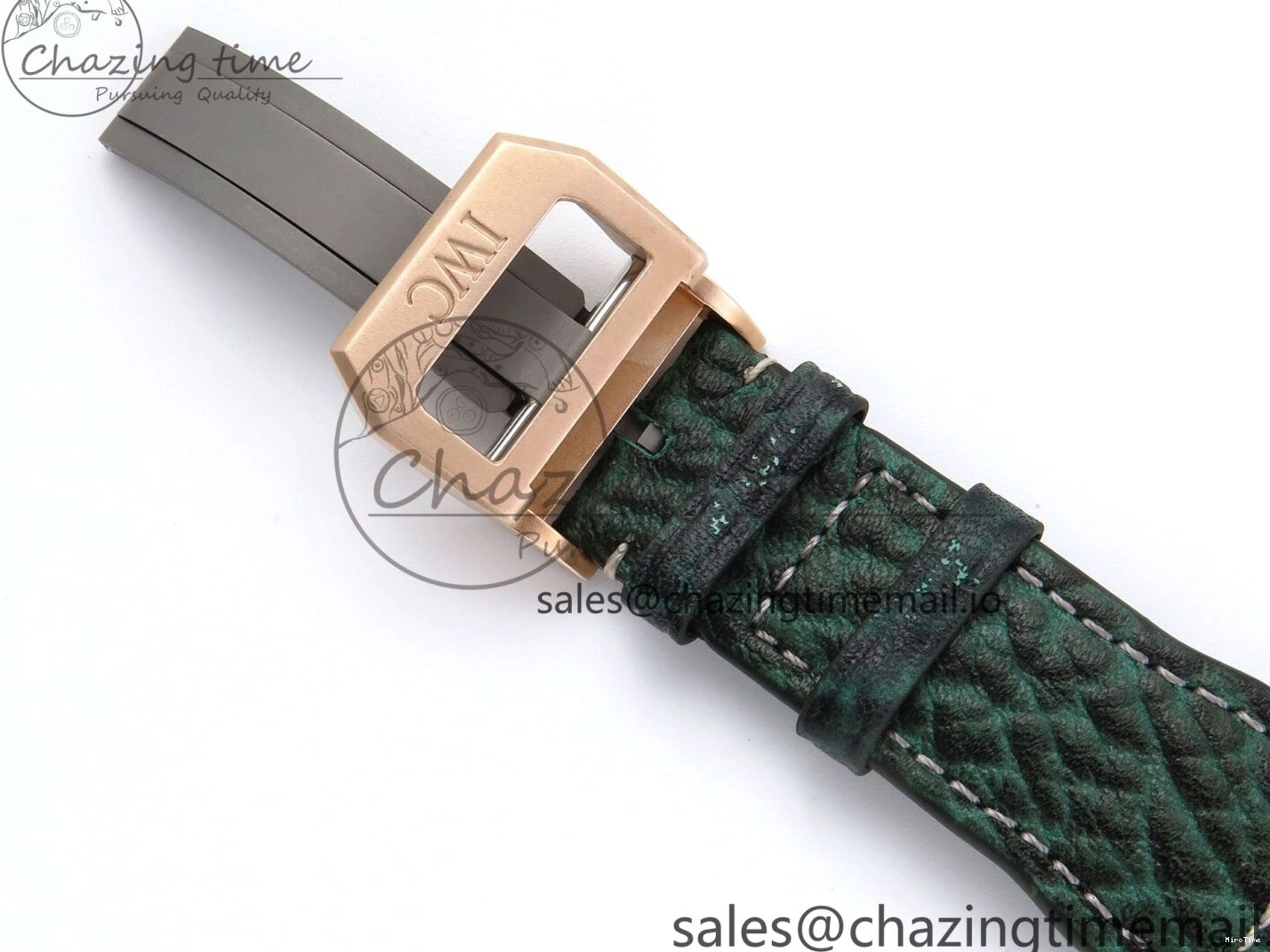 MIROTIME 0307 Durable Big Pilot IW329702 M+F 1:1 Best Edition Green Dial on Green Leather Strap MY 7006